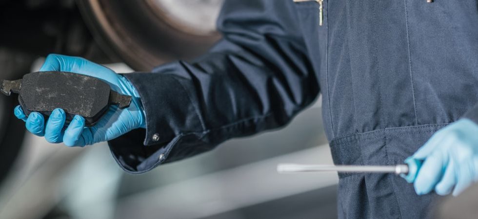 pastilha de freio gasta